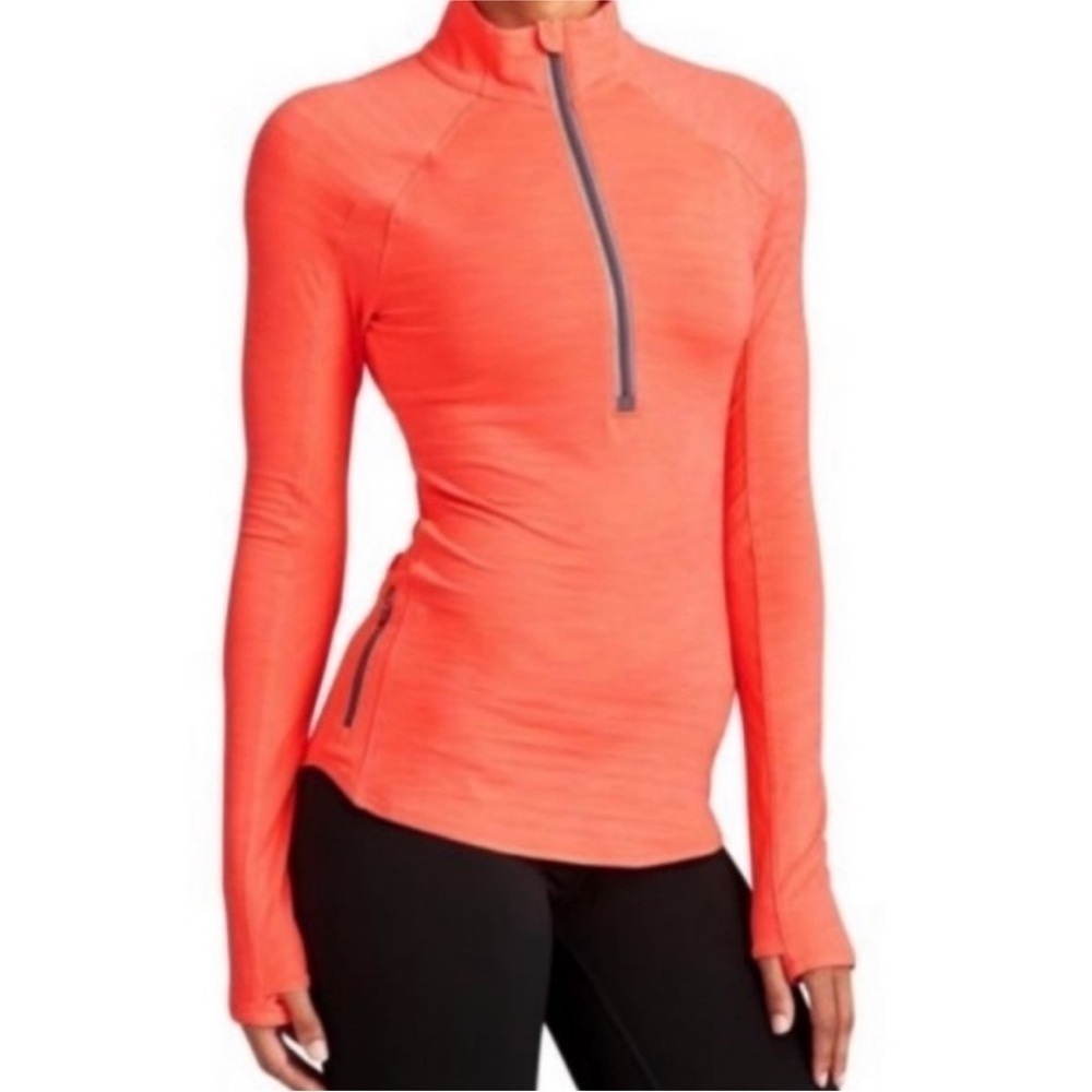 Athleta Wild Half Zip Pullover Running Top